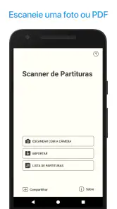 Leitor de partituras musicais screenshot