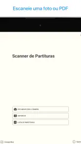 Leitor de partituras musicais screenshot
