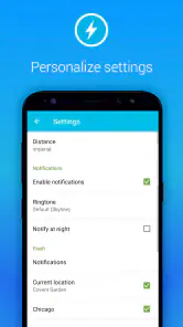 Lightning Alarm Weatherplaza screenshot