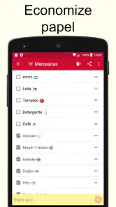 Lista de compras screenshot