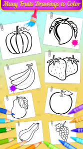 Livro de colorir frutas screenshot