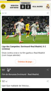 Maisfutebol screenshot