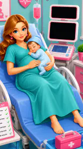 Mamãe e Bebê Recém-Nascido screenshot