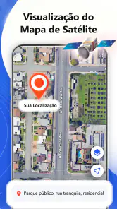 Mapas GPS: vista de satélite screenshot