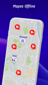 Mapas offline, GPS-velocímetro screenshot