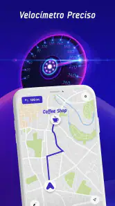 Mapas offline, GPS-velocímetro screenshot
