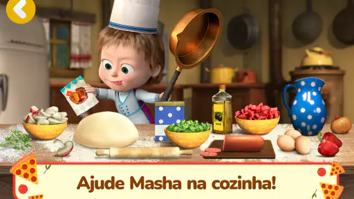 Masha e o Urso: Jogos de Pizza screenshot
