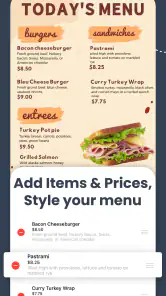 Menu Maker, Design Creator screenshot