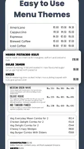 Menu Maker, Design Creator screenshot