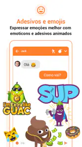 Messenger SMS Mensagens Emoji screenshot