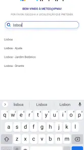 Meteo@IPMA screenshot