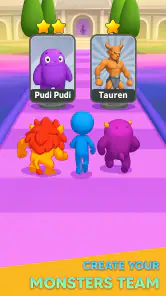 Monster Draft : Merge Runner screenshot