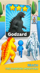 Monster Draft : Merge Runner screenshot