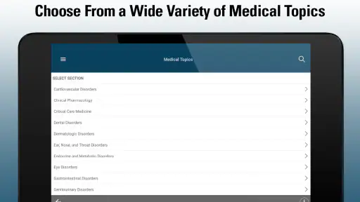 MSD Manual Professional screenshot