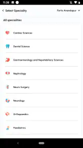 myFortis screenshot