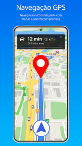 Navegador GPS com mapas e voz screenshot