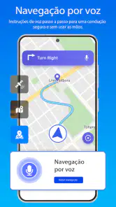 Navegador GPS com mapas e voz screenshot