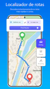 Navegador GPS com mapas e voz screenshot