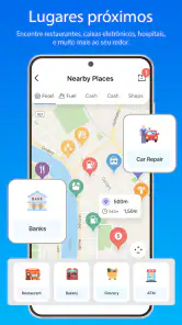 Navegador GPS com mapas e voz screenshot