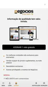 Negócios screenshot