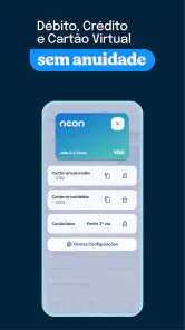Neon cartão de crédito e conta screenshot