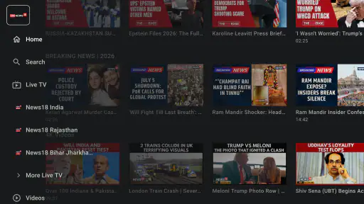 News18 Live TV App screenshot