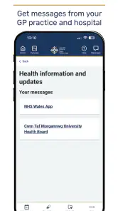 NHS Wales App screenshot