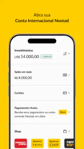 Nomad: Conta em Dólar e Cartão screenshot