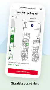 ÖBB Tickets screenshot