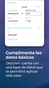 Okticket - Gestão de despesas screenshot