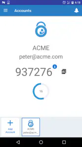 Oracle Mobile Authenticator screenshot