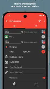Orçamento Fácil - Despesas screenshot