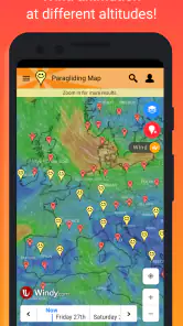 Paragliding Map screenshot