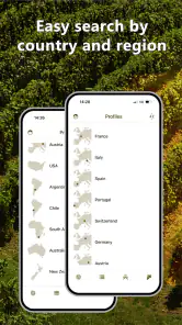 Perfis de vinho e variedades screenshot
