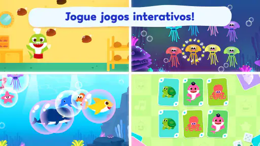 Pinkfong Bebê Tubarão: Jogos screenshot