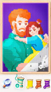 Ponto cruz mágico: Pixel art screenshot