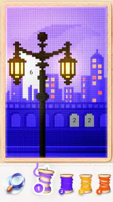 Ponto cruz mágico: Pixel art screenshot