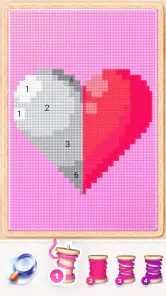Ponto cruz mágico: Pixel art screenshot