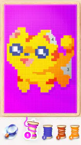 Ponto cruz mágico: Pixel art screenshot