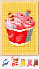 Ponto cruz mágico: Pixel art screenshot