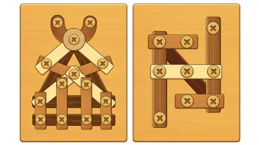 Porca Parafuso Madeira Puzzle screenshot