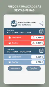 Preço Combustíveis Madeira screenshot