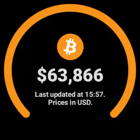 Preço do Bitcoin para Wear OS screenshot
