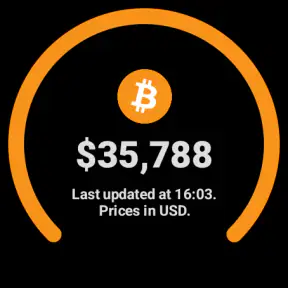 Preço do Bitcoin para Wear OS screenshot
