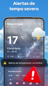Previsão do tempo, Radar local screenshot