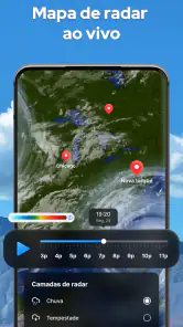 Previsão do tempo, Radar local screenshot
