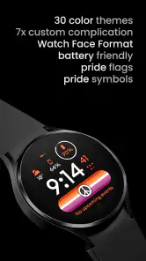 Pride Flag Watch Face screenshot