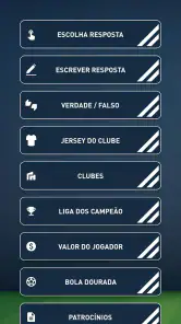 Quiz do jogador de futebol screenshot