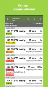 Rastreador de Pressão Arterial screenshot