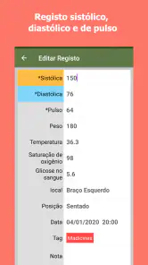 Rastreador de Pressão Arterial screenshot